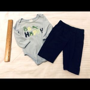 3-6 month 2 piece boys outfit